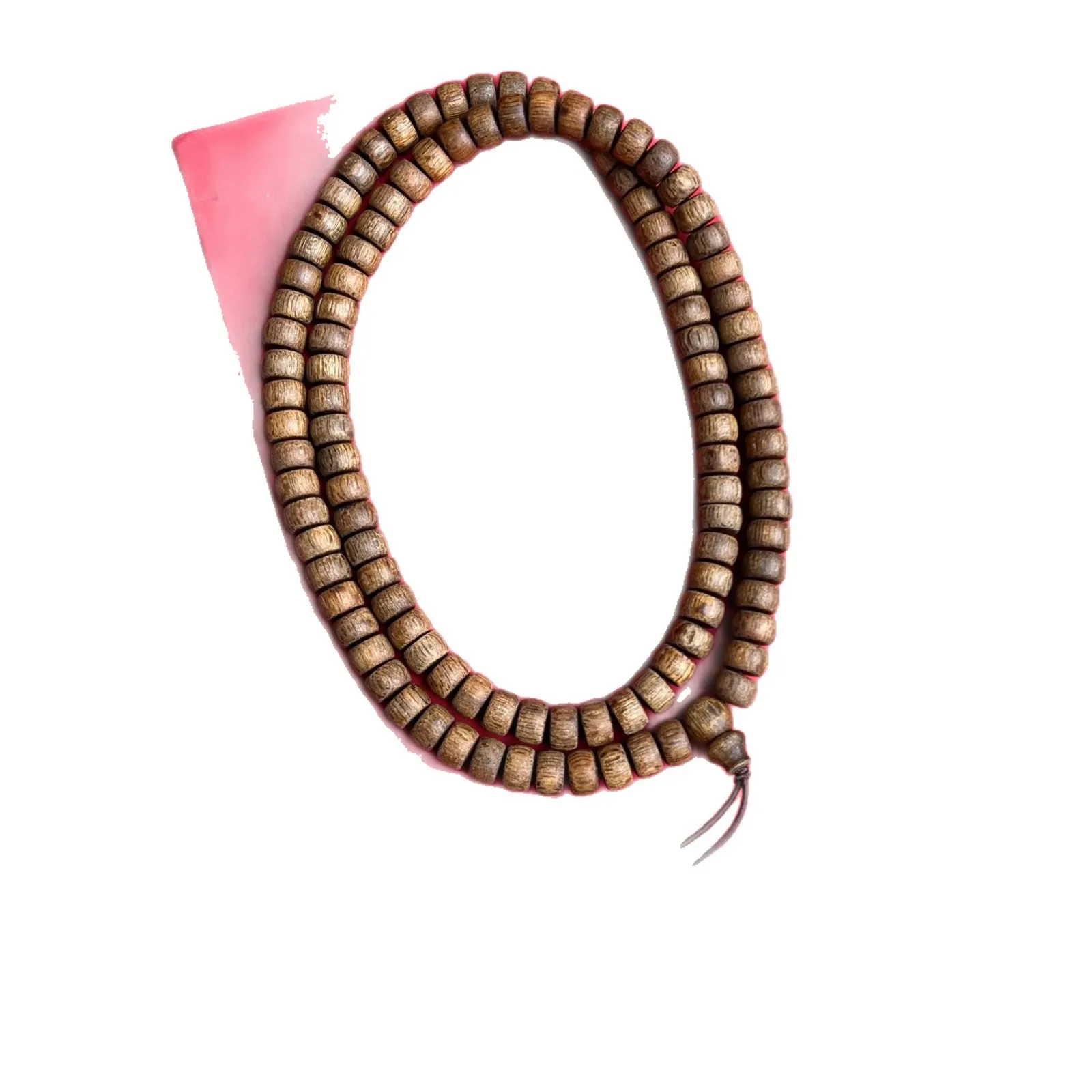 Natural Nha Trang White Agarwood 0.8 Bracelet Sinkable Abacus Bead Scarred Old Material Unisex Collectible Jewelry