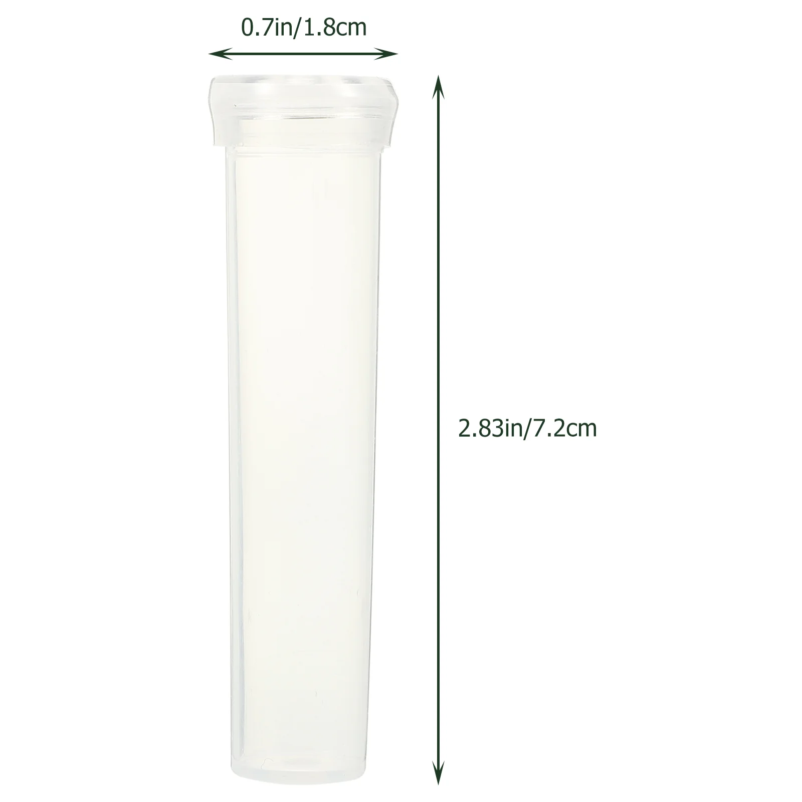 25/50/100/200pcs Nutrition Flower Plastic Tube Transparent Water Flower Tube Flower Water Container Florist Supplies