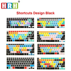 HRH Shortcut Keyboard Cover US/EU for Macbook Pro Air Retina 13 15 17 A1466 A1369 A1278 A1286 A1502 A1425 A1398