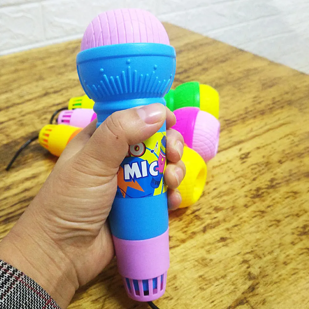 

Набор из 8 легких микрофонов-имитаций с гладкими краями, безопасных для детей, для тематических мероприятий и караоке