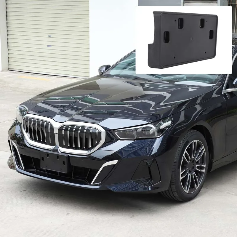 

For BMW 5 Series G60 2024-2025 Automotive Front License Plate Holder (US version) ABS Black Automotive Replacement Accessories