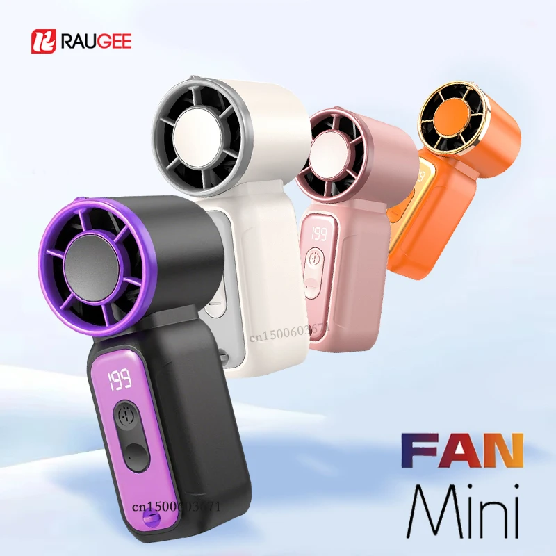 

Mini Fan Ultra Hand Fan Portable Neck Hanging Fan With Light USB Rechargeable Small Pocket Size Handheld Fan For Travel