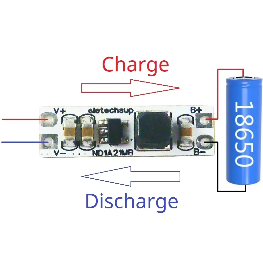 In-Out Shared Port Bidirectional 5V UPS Mini Board 3.7V 4.2V Lithium Battery Charge Discharge for Arduino ESP32 PI ESP8266 MCU