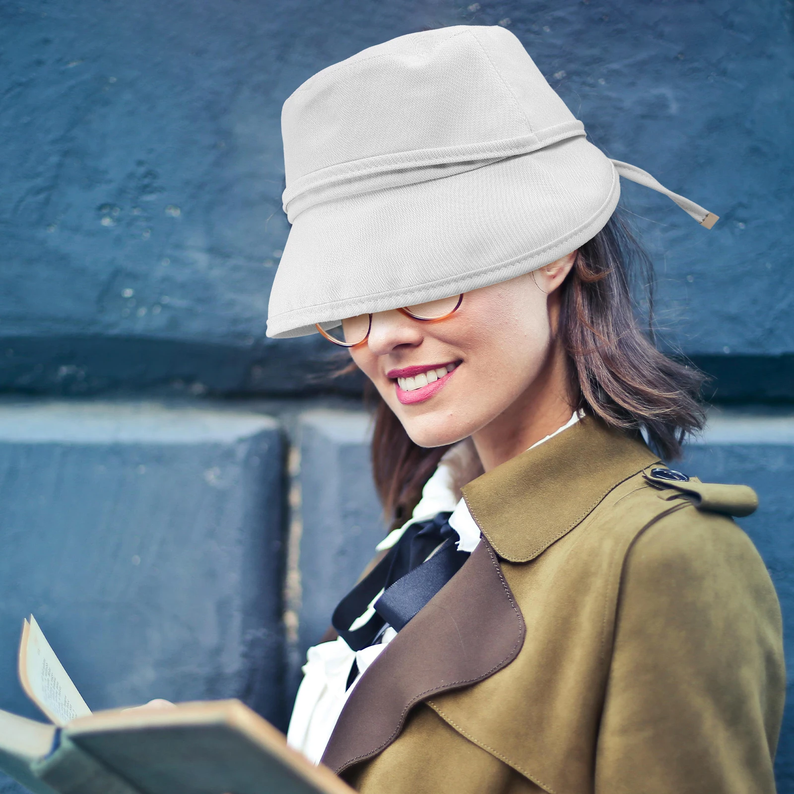 

Sun Protection Hat Women Cotton Lightweight Breathable Fisherman Beach Cap Summer Decorative Sun Hat Travel Foldable Hats