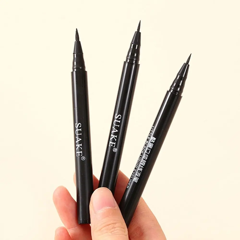 Professional Waterproof Liquid Eyeliner Anti-Oil Sweatproof Ultra Thin Eyeliner Smudge-Proof Natural Liquid Eyebrow Pencil Women