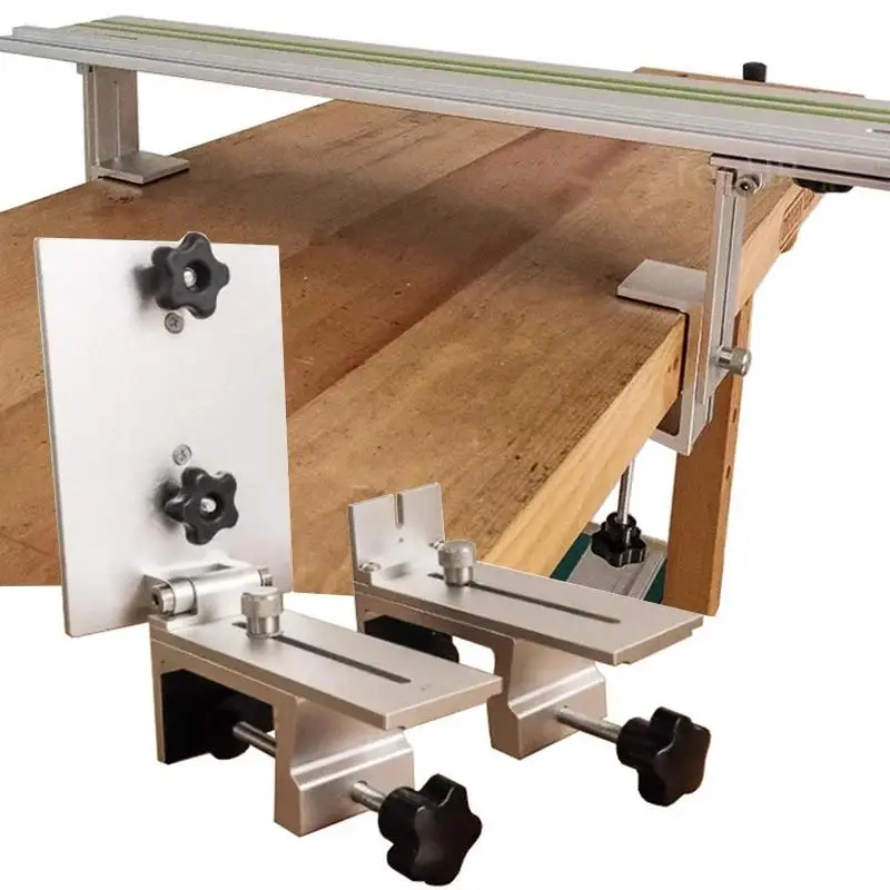 1Set Parallel Rail Guide System For Circular Saw Guide Rail Electric Saw Lift Guide Rail Connector Set Woodworking Accessories
