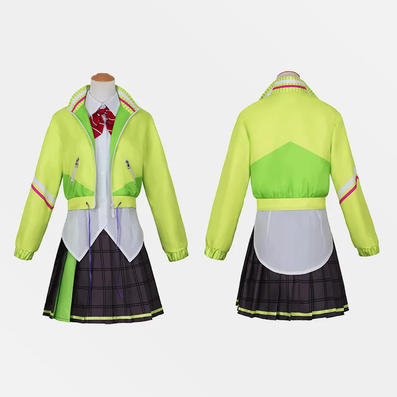 Hatsune Miku Hinomori Shiho Tenma Saki Anime Cosplay Costume Jacket Skirt Tie Gloves Uniform Dresses Halloween Loli Clothing