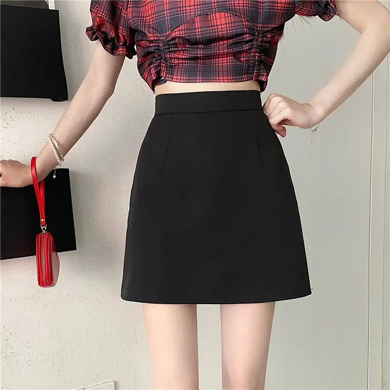 2026 Summer Versatile High Waist OL Professional Wrap Hip Skirt for Women Korean Slim Fit and Slimming Elegant Grey Short Skirts