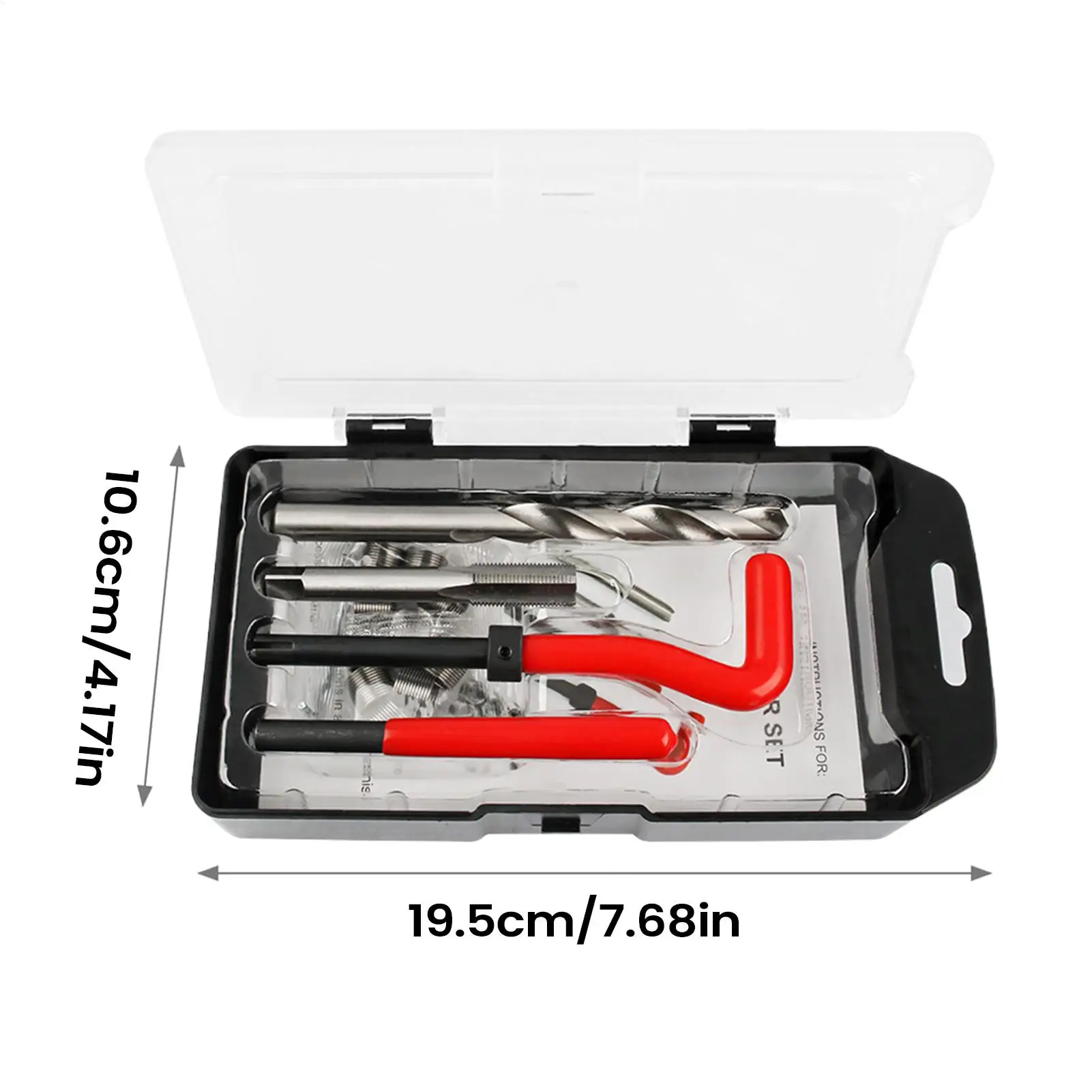 Thread Repair Kit 15 Pieces Tap Screw Hole Maintenance Set Thread Maker Tool For Load Bearing Vibration Resistance Sensor Mount view 6