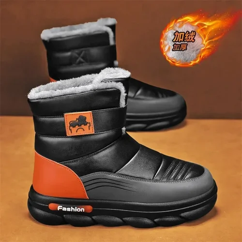 커플용 따뜻한 코튼 부츠, 심플한 스노우 부츠, 겨울 실내 및 실외 패션, 편안한 캐주얼 신발 및 부츠, 신상 