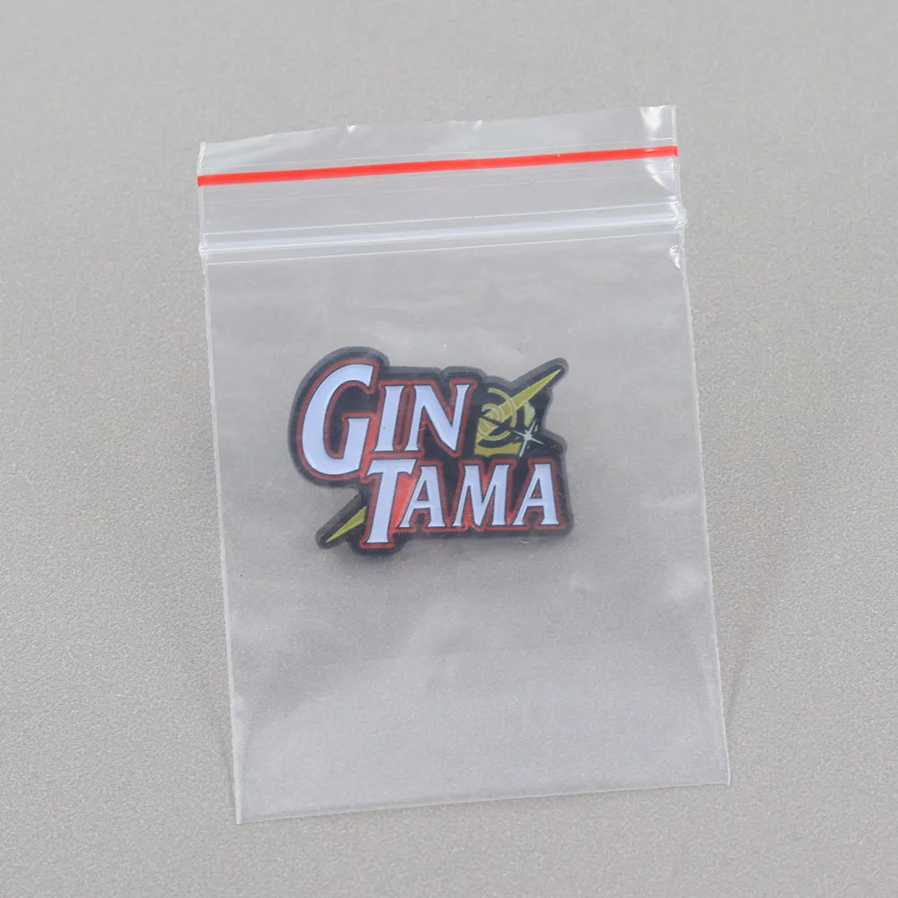 Gintama Logo Emaille-Pin Lustige Anime-Brosche Sci-Fi-Animation Zubehör-Abzeichen Schmuck Geschenk für Fans Sammlerstücke – Detail 9