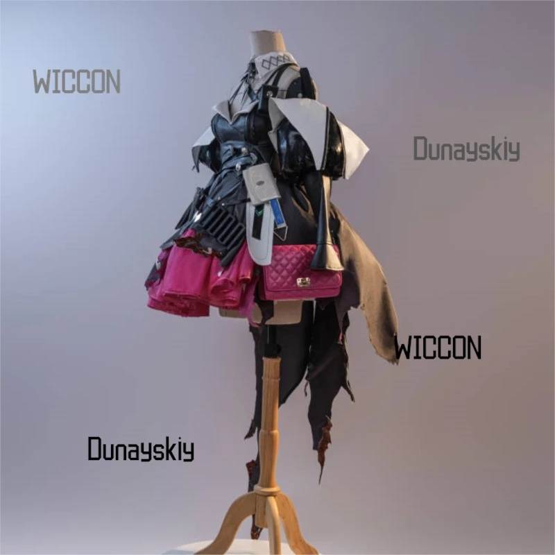 Arknights Endfield Laevatain Surtr Flame Sword Cosplay Costume Battle Damaged Surtr Style Anime Corset Outfit Sexy HalloweenCos