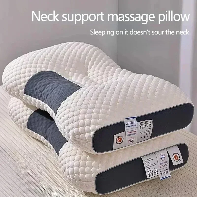 Sleeping Cervical Orthopedic Neck Pillow Help Sleep And Protect The Pillow Neck Household Soybean Fiber SPA Massage Pillow For