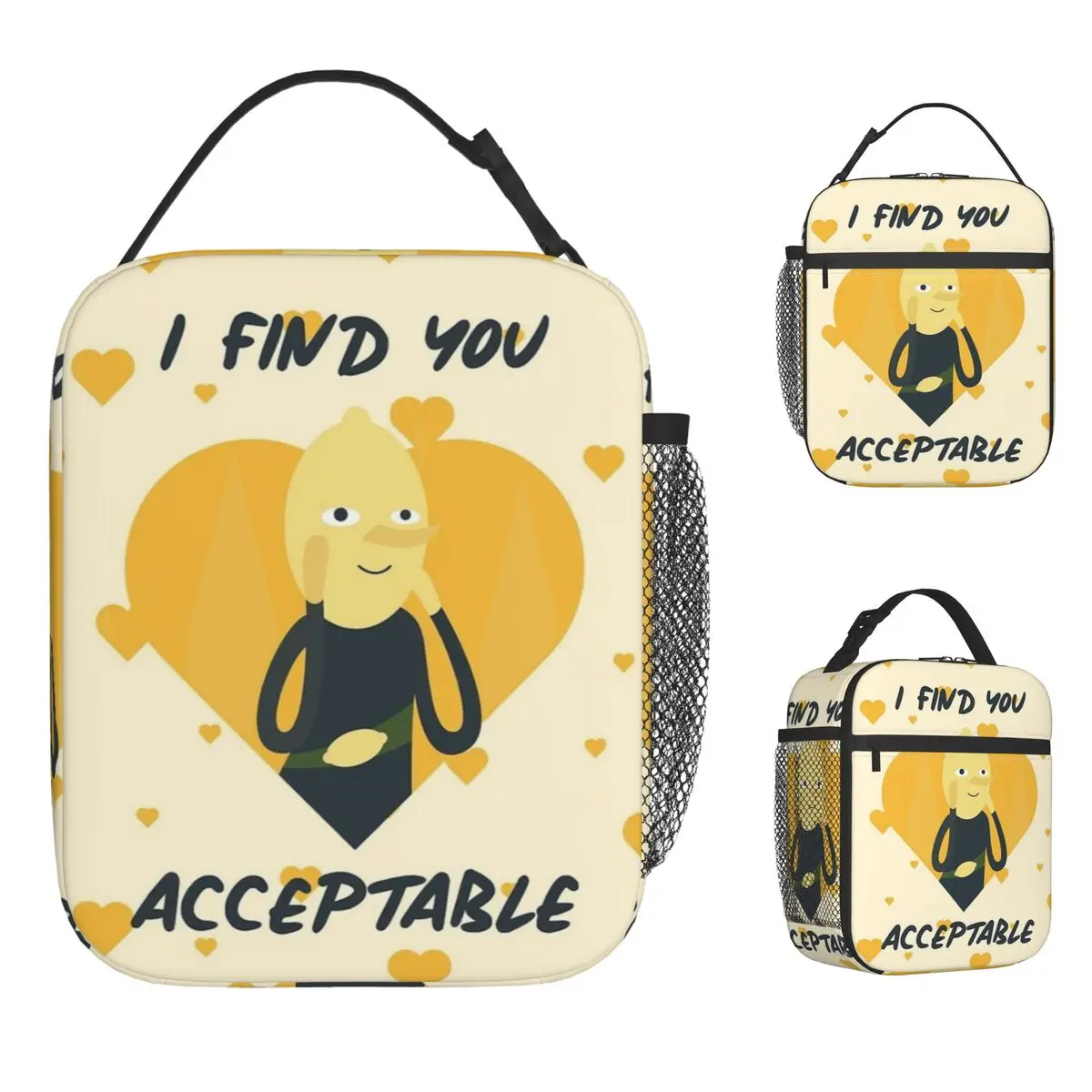 

Сумка для обеда A-Adventure Times, портативная коробка для завтрака на молнии, унисекс, школьная сумка-холодильник с графическим рисунком, оксфордские термосумки в стиле ретро