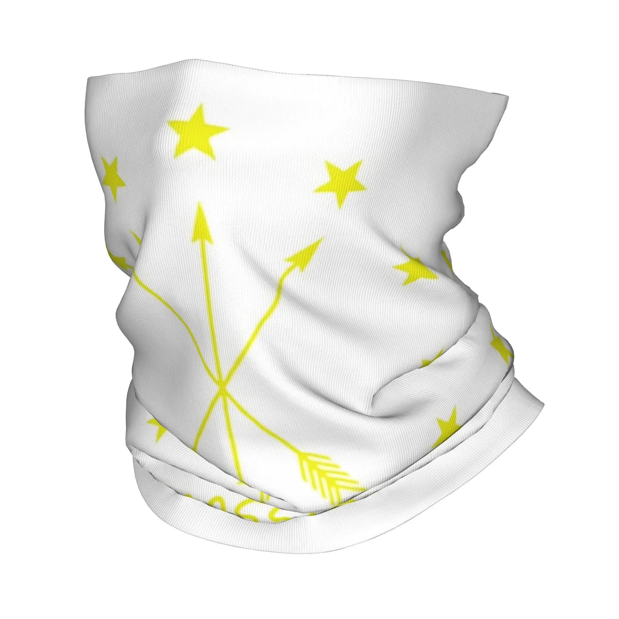 12 Bintang Sekitar 3 Panah Bendera Adygea Bandana Penutup Leher Syal Wajah Cetak Hiasan Kepala Hangat Bersepeda Uniseks Dewasa Dapat Dicuci