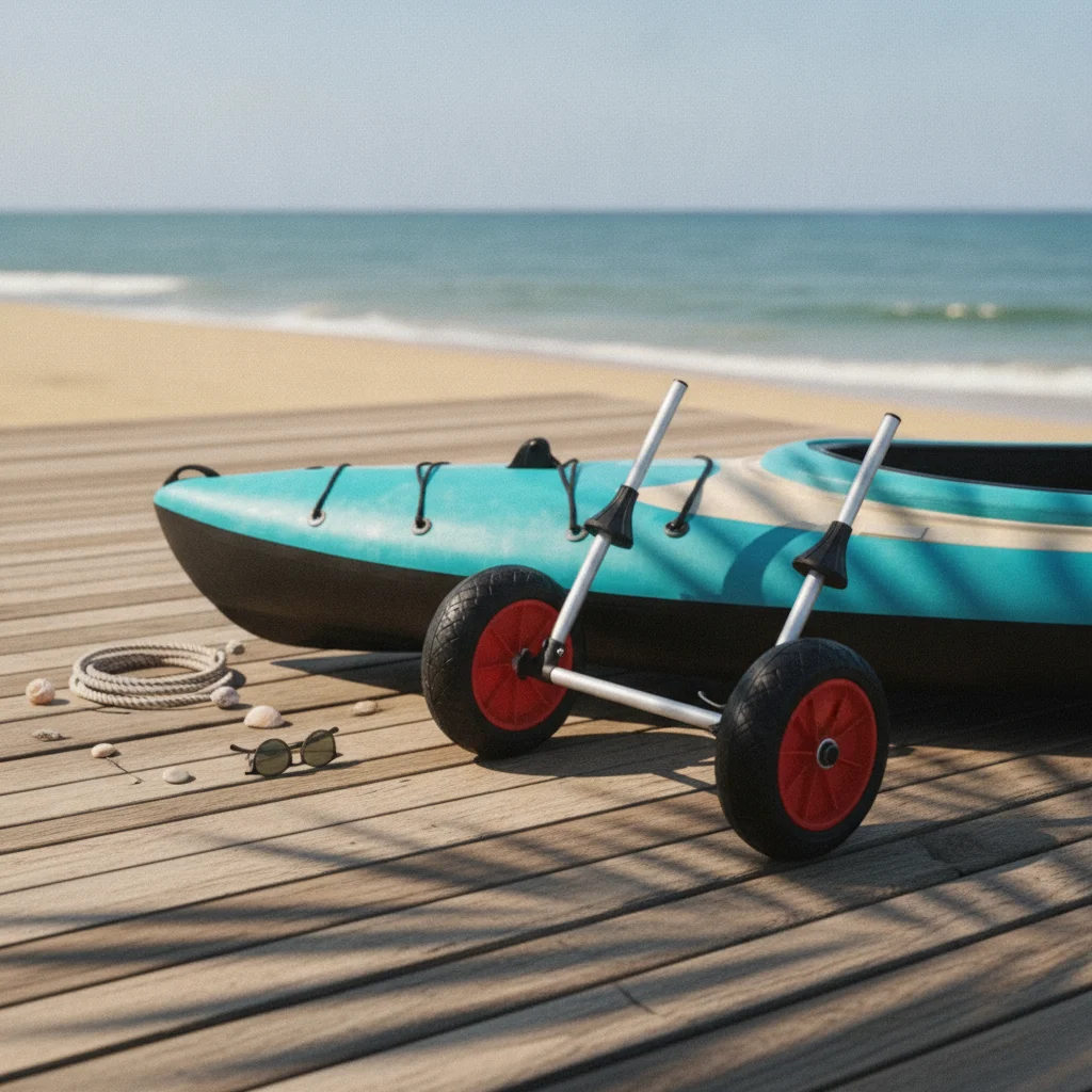 カヤックトロリー-ビーチカヤックキャリア-車輪付きパドルクラフトカート-高耐久ドーリー-カヤック愛好家向け、海岸線、湖用に取り外し可能