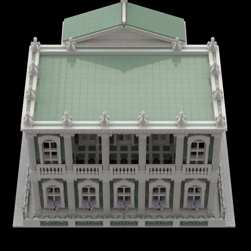 

MOC-46725 New Paladio Library Street View Building Blocks Model 10199 Parts Boys' and Children's Birthday Christmas Toy Gift