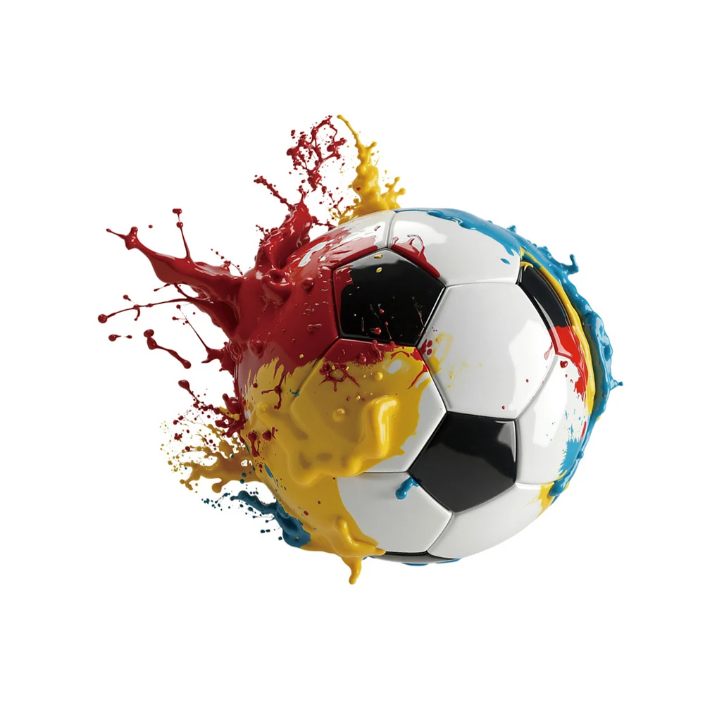 32*25cm 3D Football Wall Sticker Vibrant Football Wall Design Wall Sticker Self-adhesive Design For Boys Bedrooms