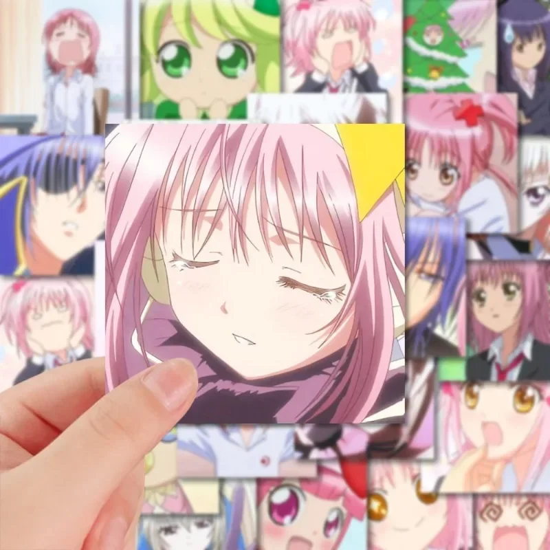 Shugo Chara Sticker Anime Hinamori Amu Tsukiyomi Ikuto Stationery Stickers Cartoon Water Proof Student School Supplies Decor