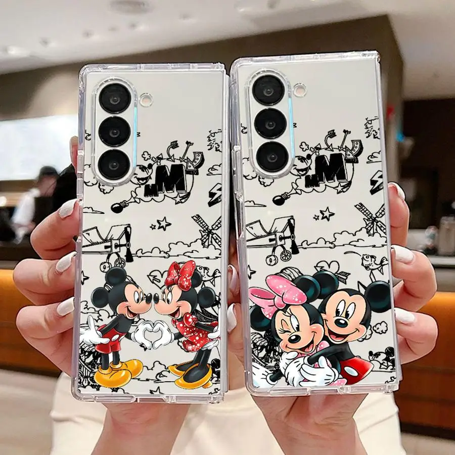 ديزني ميكي ميني ماوس شفاف لينة غطاء الهاتف حقيبة لهاتف سامسونج غالاكسي ZFold3 ZFold7 ZFold4 ZFold6 Z أضعاف 7 6 5 4 3 #1