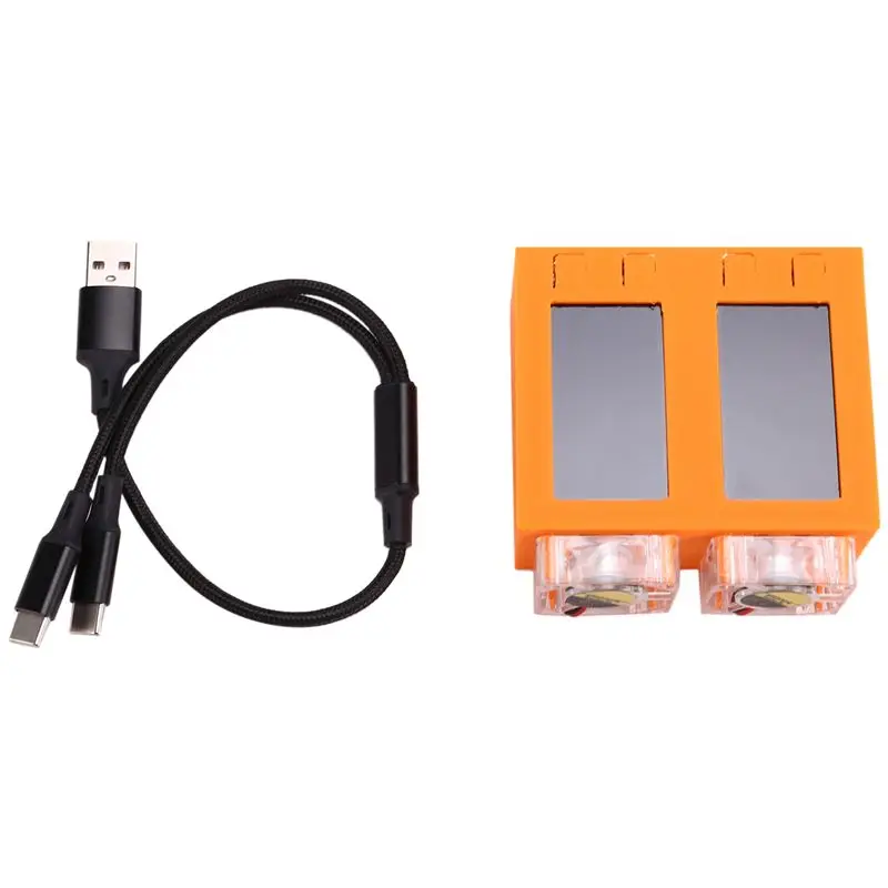 Superior Nerdminer V2 Miner 78KH/S*2 Dual Screen BTC Solo Lottery Miner Bitcoin Nerd Miner Lotto Miner With Luminous Fan C