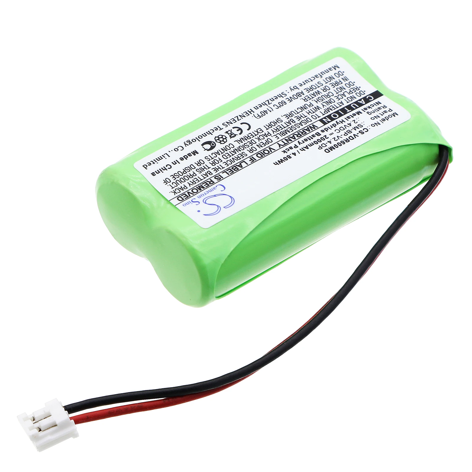 Cameron Sino Medical Battery for VDW:SM-BP-V2.4-DP,Raypex 6,RayPex 6 Apex Locator,--2000mAh / 4.80Wh--Ni-MH--2.40V