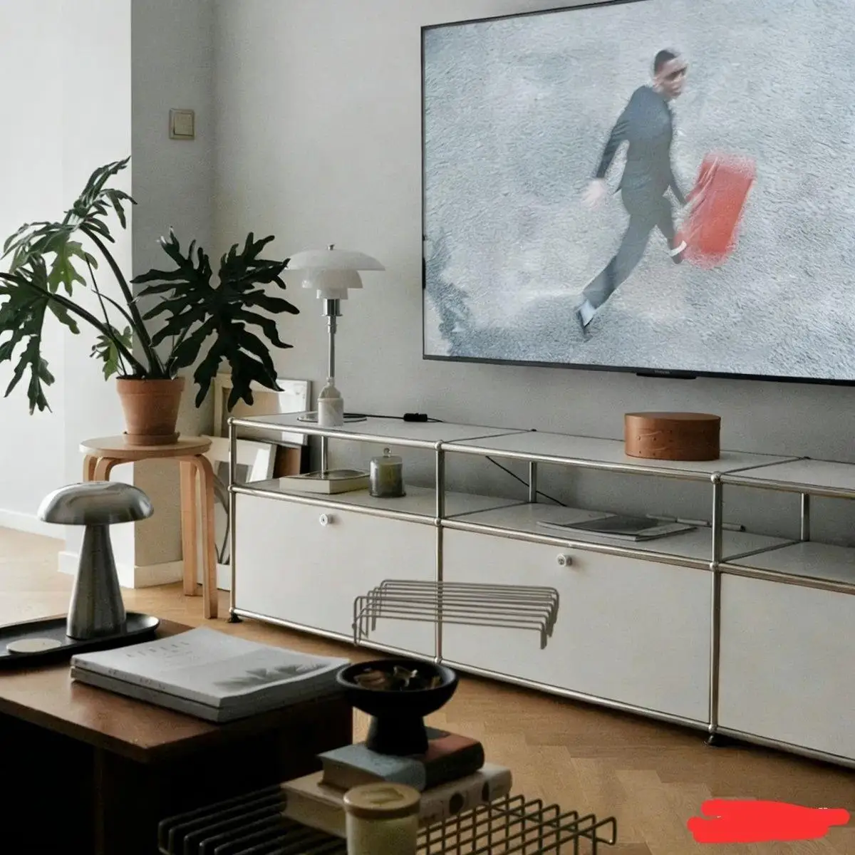 Stainless steel side cabinet, locker, living room TV cabinet, storage floor cabinet, module combination cabinet
