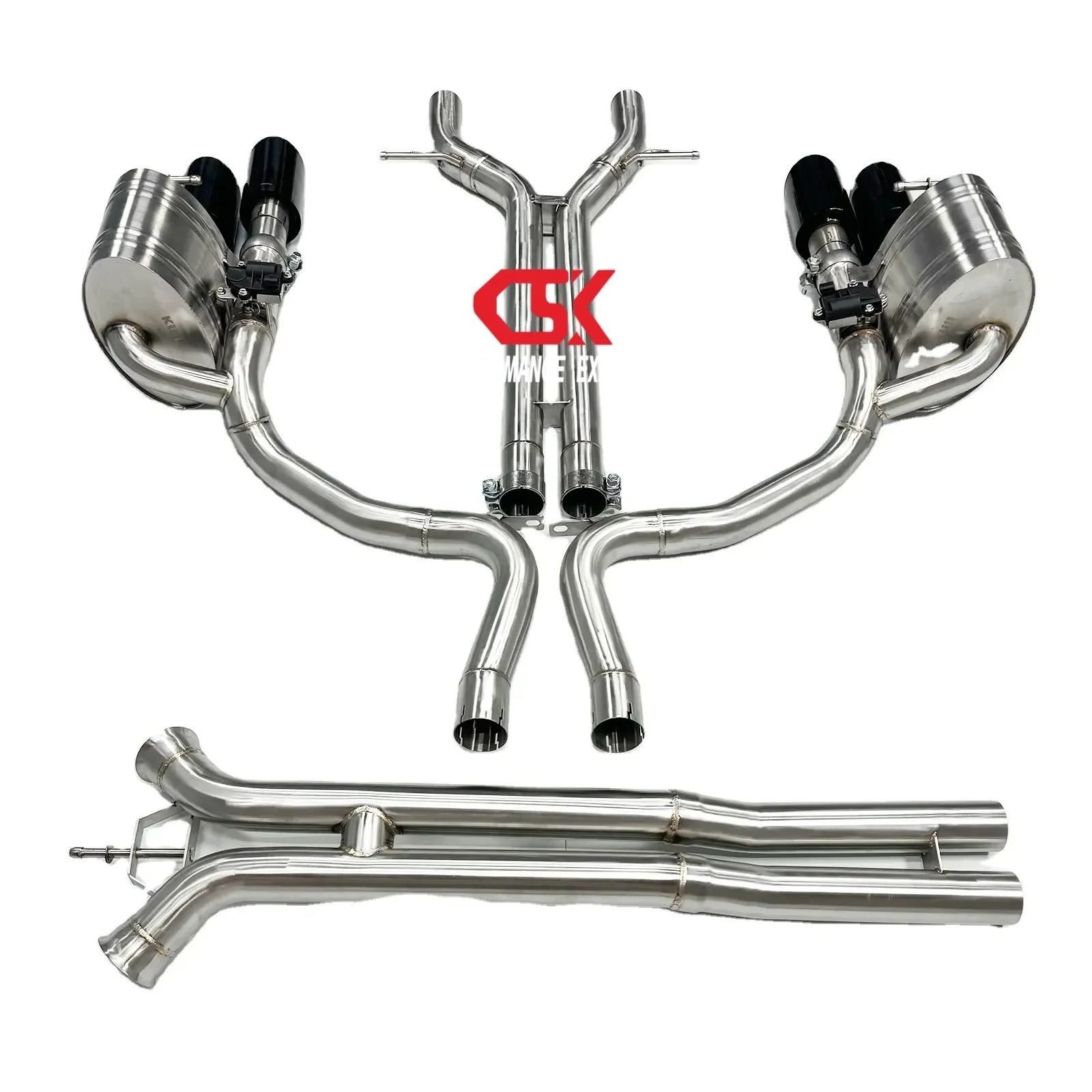 CSK Mid-End Valve Exhaust for 976 2.9T Modified 24 High Performance Exhaust Pipes Exhaust manifold downspout