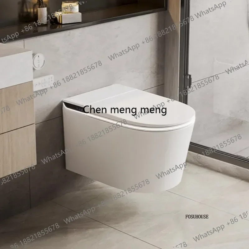 

Smart Wall-mounted Toilet Bathroom Fixture Automatic Flip Wall Row Siphon Suspended Toilets Built-in Fragrance Bubble l