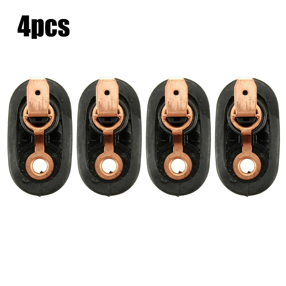 4Pcs/set Universal Car Vehicle Interior Door Light Switch Courtesy Light Lamp Switch Button Black Door Panel Induction Switch