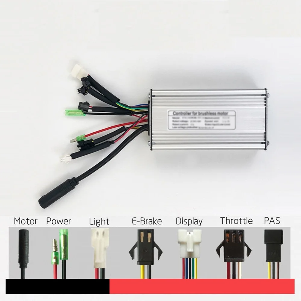 

36/48V Controller For KT-25A E-bike SM Controller With Lightline For 500W Brushless Motor Electric Vehicle Accessories