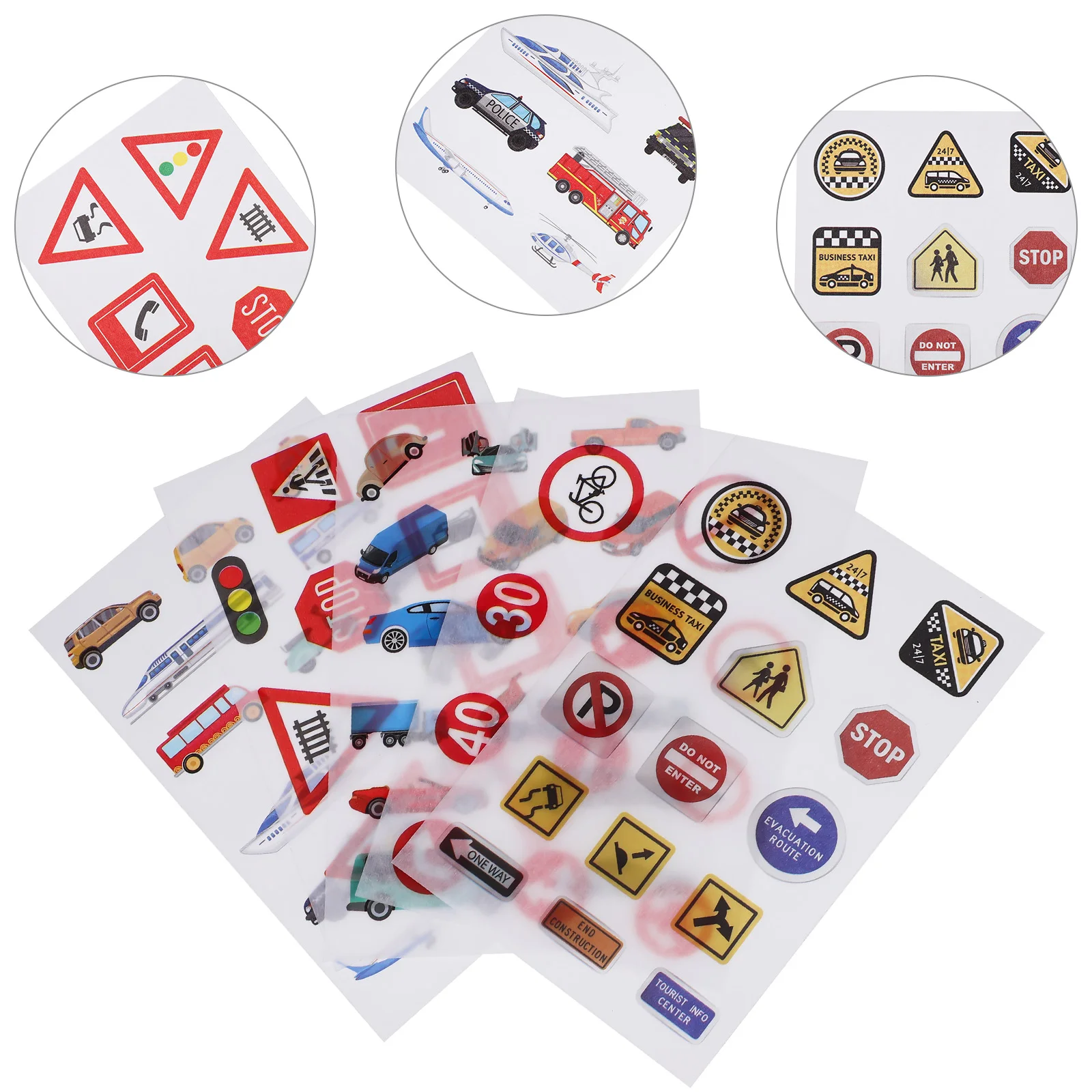 Japanese Paper Road Marking Highway Tape Fire Truck Stickers Logo Car Decorative