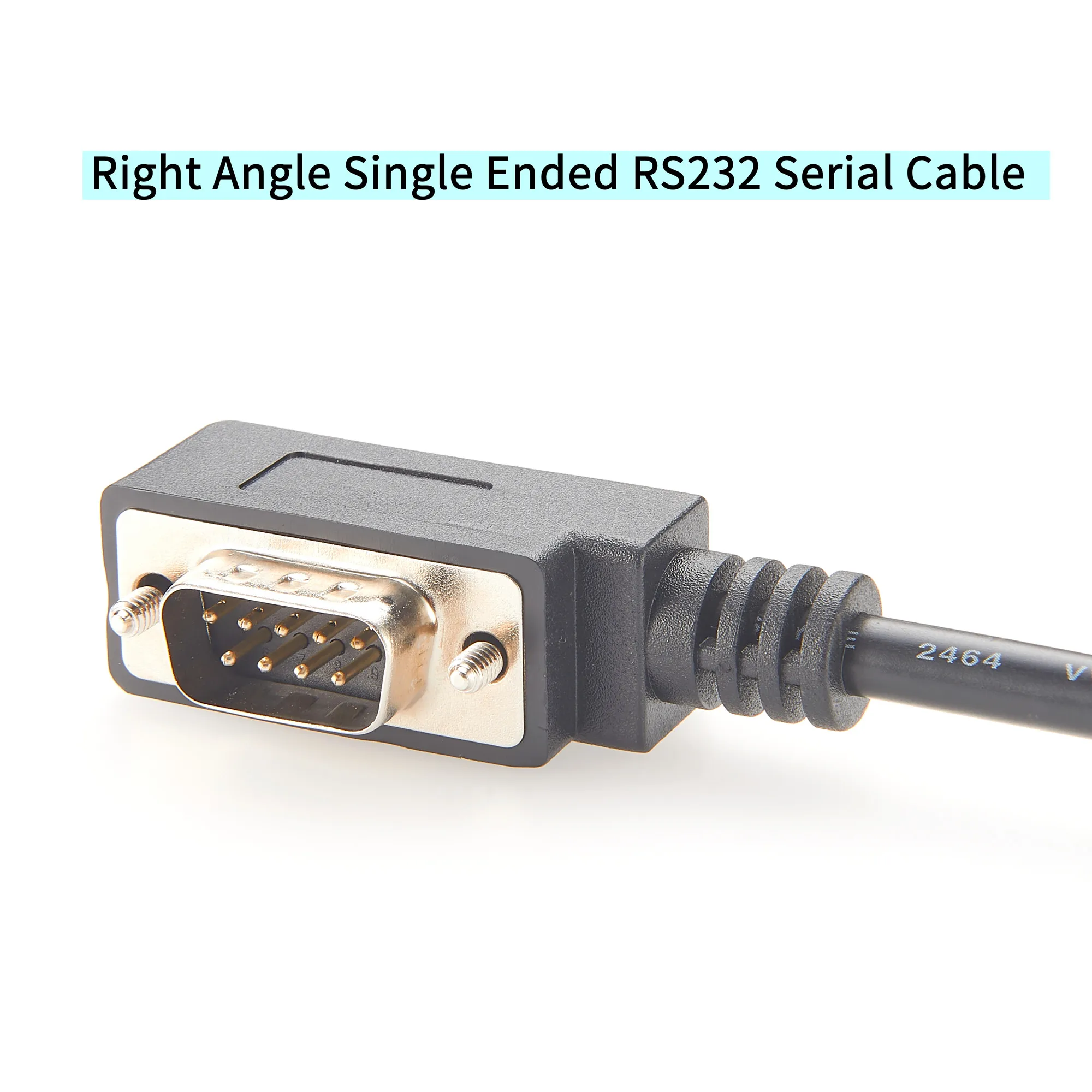 90 Degree angled DB9 Pin rs232 Serial cable Right Angle Single Ended RS232 Serial Cable DB9 9 Pin male 1 Meter