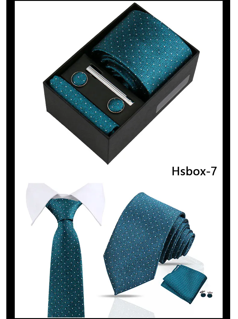 Modische Krawatten für Herren, Paisley-Krawatte, Geschenkbox-Set, originelle Geschenke für Herren, hochwertige Krawatte, Business-, Hochzeits- und Anzug-Accessoires – Detail 11