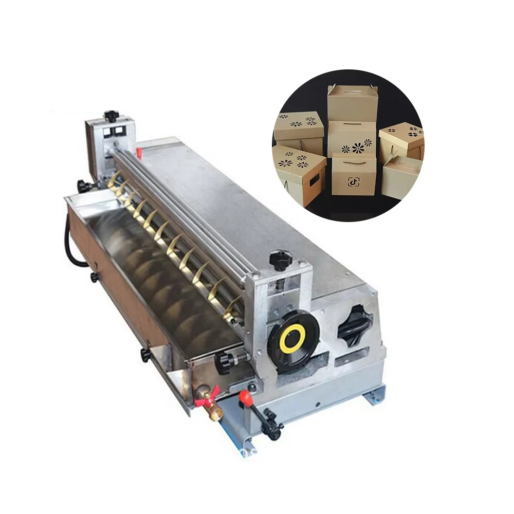 Picture 3: Gumming Spreader Leather Hot Melt Paper Gluing Machine for PaperPaper Sheet Automatic Feeding Pasting Hotmelt Glue Jelly