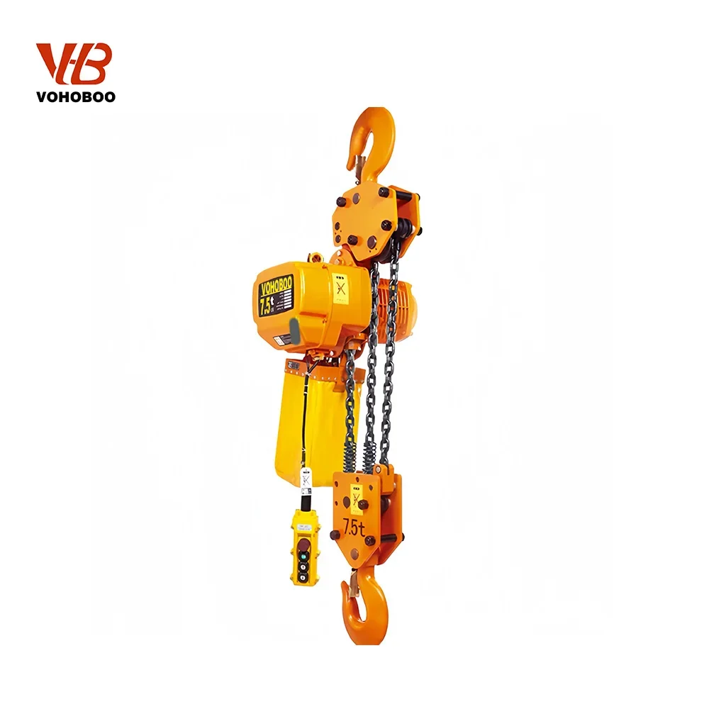 2 Ton Electric Chain Hoist Lifting Heavy Duty Remote Control New High Strength Load Chain Overload Restaurant