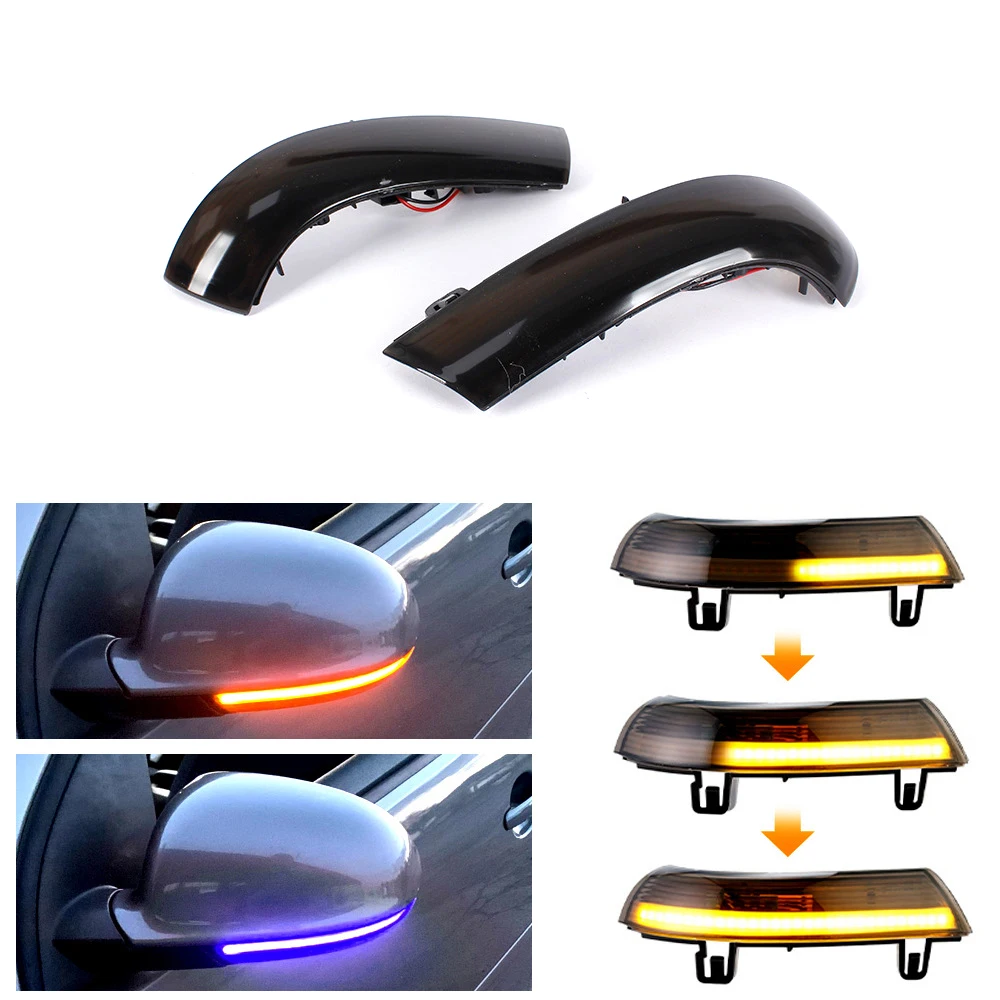 

LED Dynamic Turn Signal Blinker Sequential Side Mirror Indicator Light For VW GOLF 5 GTI Jetta MK5 Passat B5.5 B6 Sharan R36