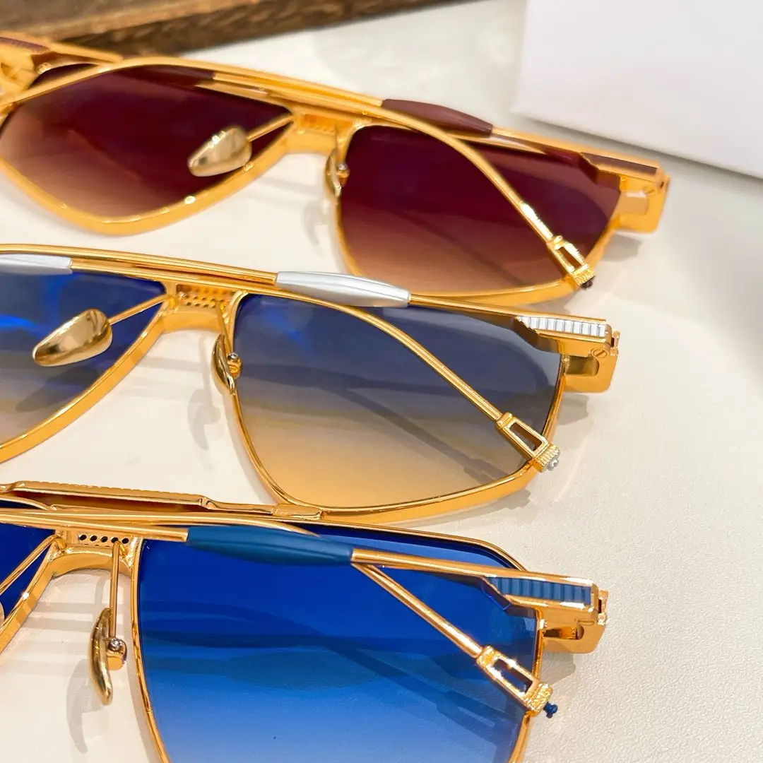 DML003 Sunglasses for Men Women,Premium Metal Frame,UV400 Blocking,Retro Pilot Must-have Fashion Eyewear