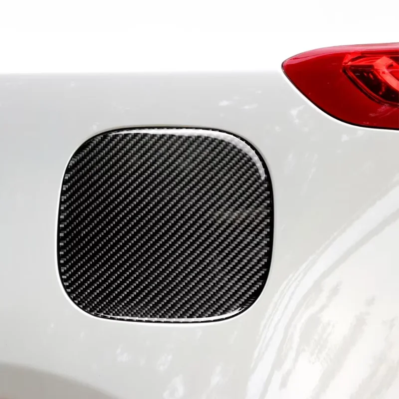 

For Cadillac Xt5 Real Dry Carbon Fiber 2016-2017 Interior Fuel Tank Cap Sticker Decoration Cover Modification Accessories