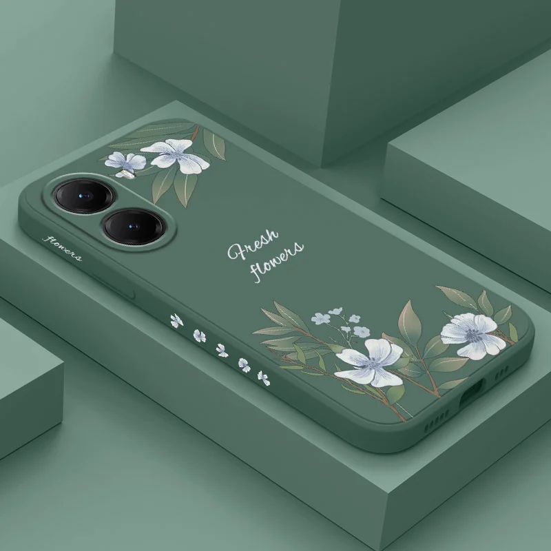 Leafy Lily Phone Case For Oppo Reno 15 15F 14 14F 13 13F 12 12F 11 11F 10 9 8 8T 8Z Pro Plus 4G 5G Silicone Soft Cover