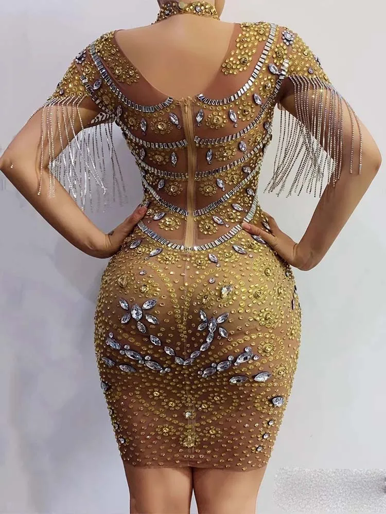 고품질 핫 스탬핑 섹시한 탄력성 반팔 드레스 2025 신상 맞춤 여성 의류