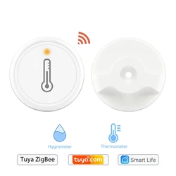 Tuya ZigBee 3.0 Wireless Temperature and Humidity Sensor Works with Smartthings Conbee Deconz Stick Domoticz Hub Required