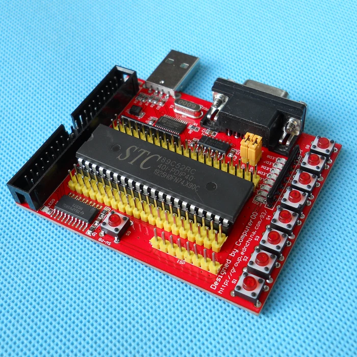 

USB макетная плата 51, микрокомпьютер с одним чипом, обучающая плата STC, Экспериментальная плата