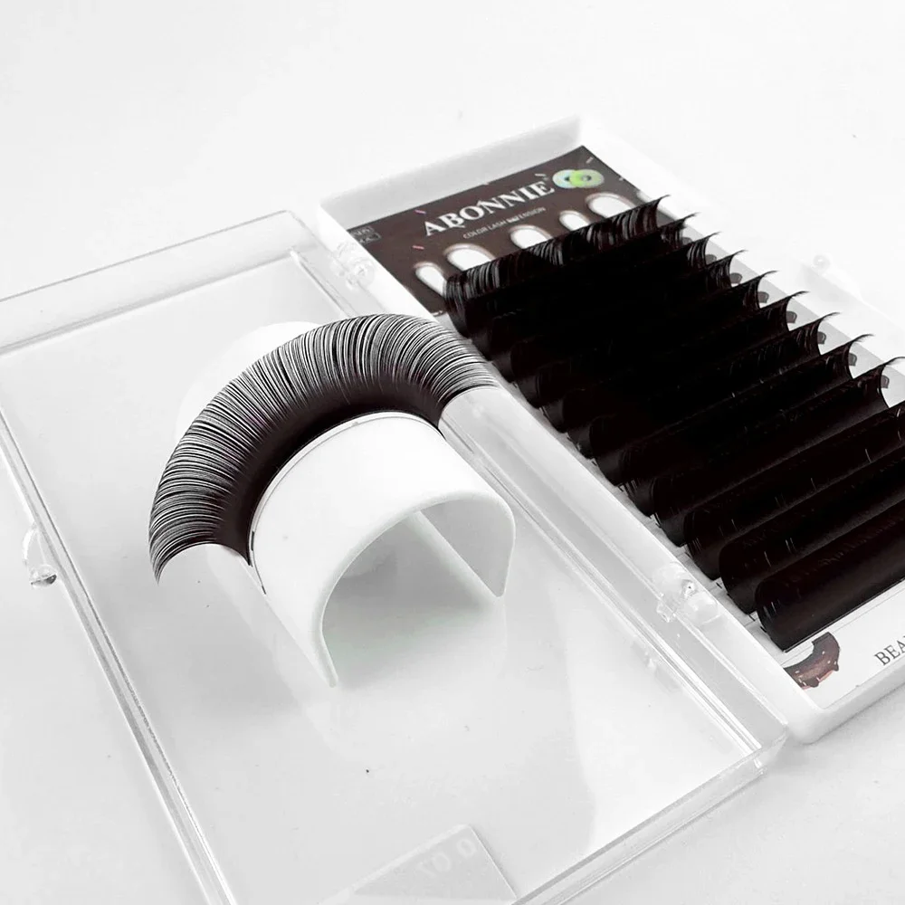 Classic Dark Brown False Eyelash Extension Mixed 8-15mm High Quality Natural Soft Handmade Grafted Lashes Makeup Tools