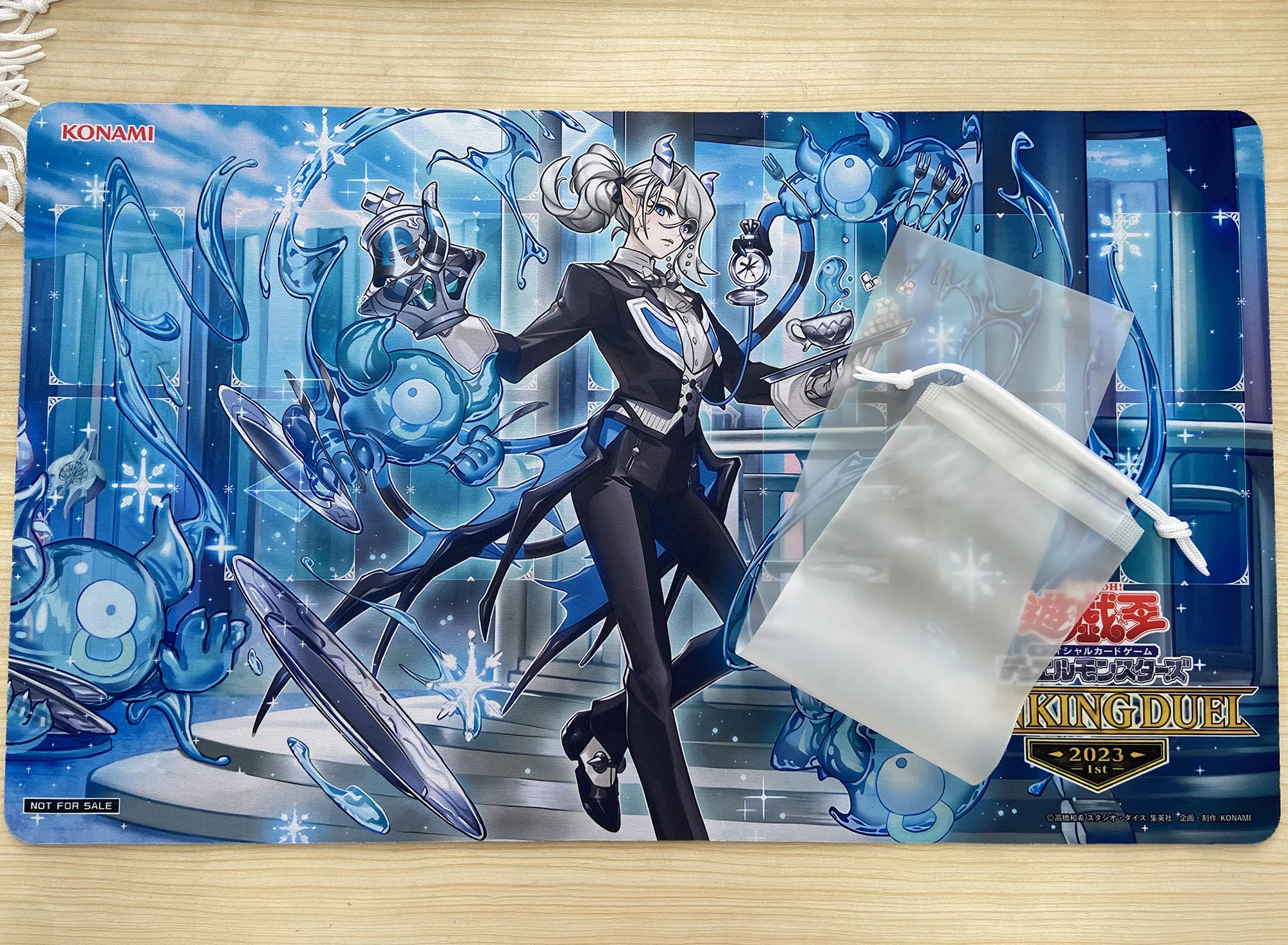Yugioh Labrynth Butler Arias Mat Tcg Ccg Mat Board Game Duel Playmat Trading Card Game Mat Rubber Anime Mouse Pad Zone Free Bag
