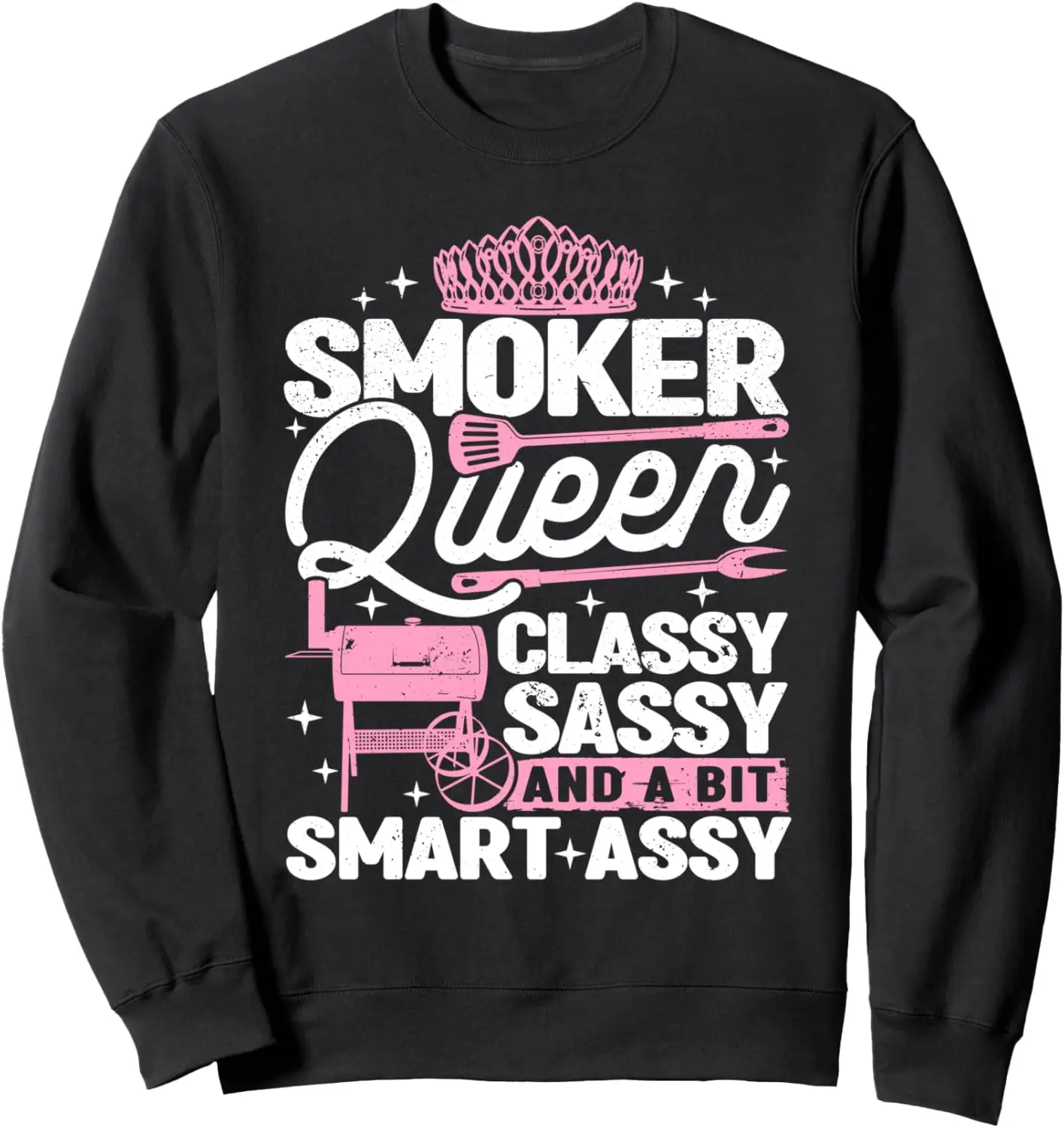 

Женская толстовка Smoker Queen Classy Sassy Smart Assy для курящего барбекю