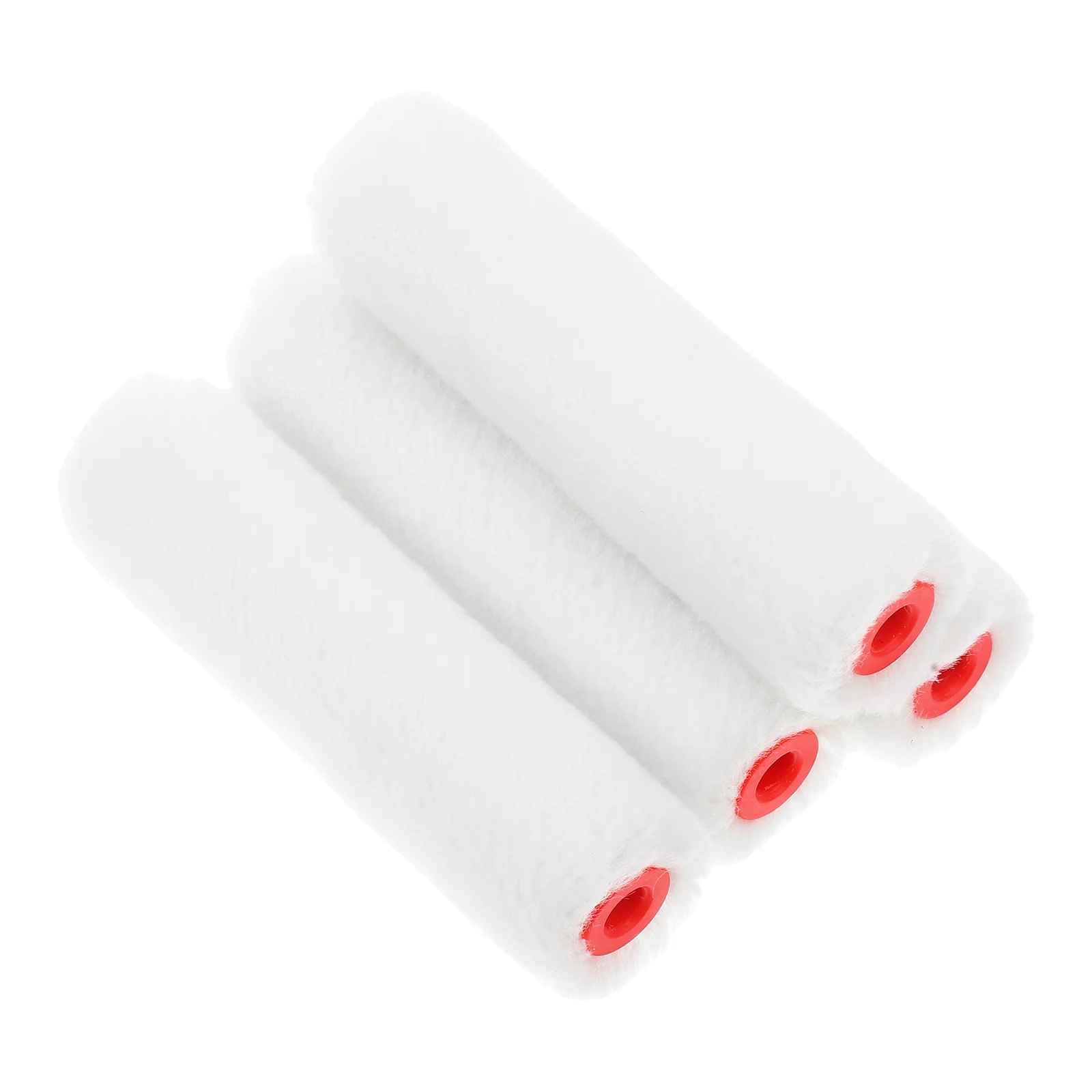 Rodillo de pintura para pared, cepillo, manga de algodón, repuestos de rodillos pequeños para pintura de pared del hogar, suministros de bricolaje, 4 Uds.