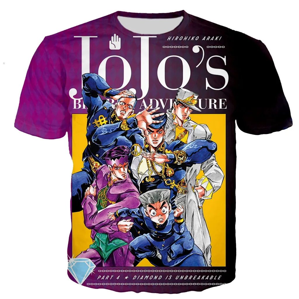 

JoJo's Bizarre Adventure T Shirt Men/women 3D Printed T-shirts Casual Harajuku Style Tshirt Streetwear Tops Oversized