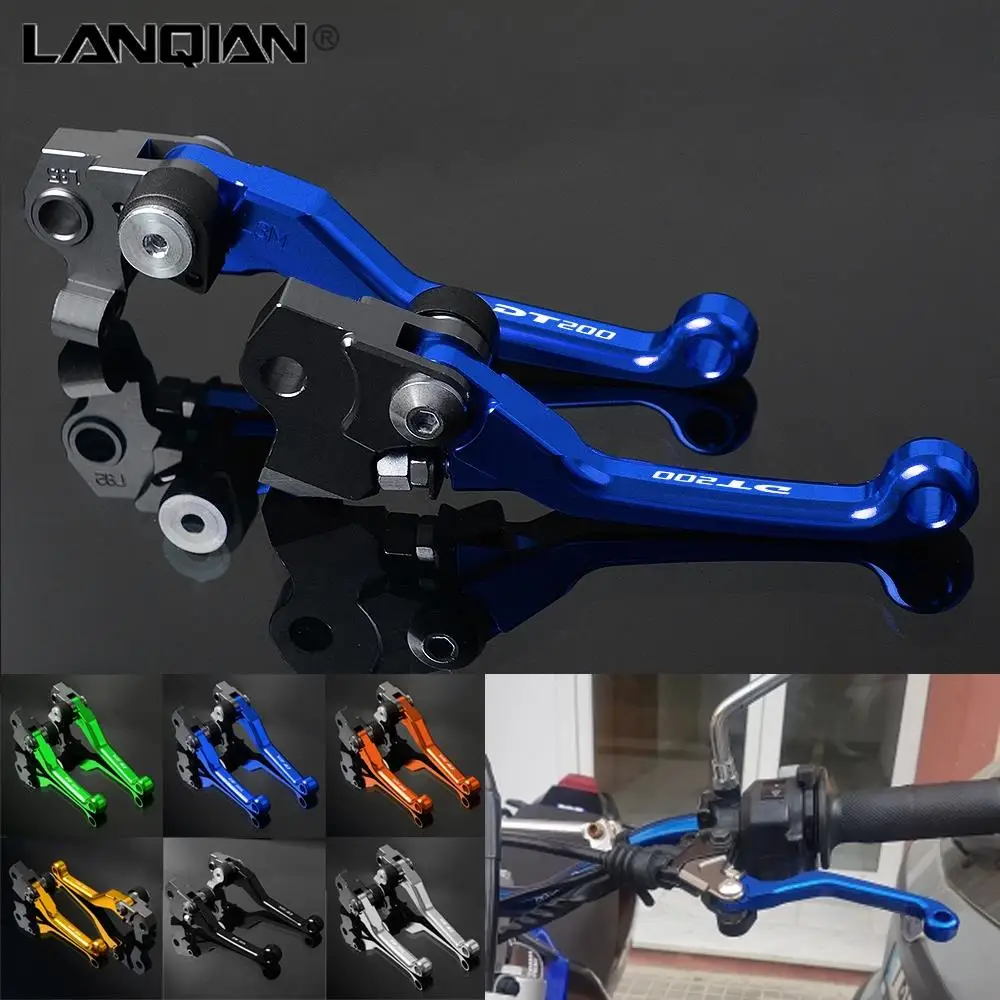 For Yamaha DT200 Dirt Bike Pivot Lever Motorcycle Aluminum Brake Clutch Lever DT 200 1988 1989 1990 1991 1992 1993 1994 Parts