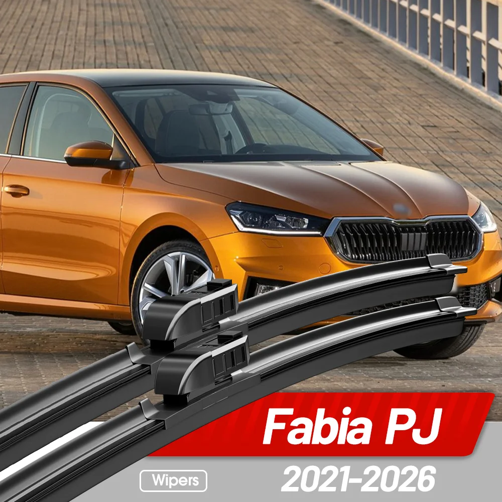 For Skoda Fabia PJ 2021-2026 Front Wiper Blades Windshield Windscreen Window Accessories 24
